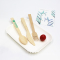 Natural Disposable Biodegradable Bamboo Cutlery No Plastic Earth-Friendly Durable Spoon